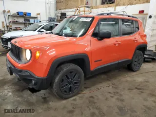 2018 Jeep Renegade Upland Edition with VIN ZACCJBAB9JPH53642, listed as a Copart auction lot 46577915 with 74,842 mi miles and Salvage Title. Bid and sale history available at carsss.com. Image 1.