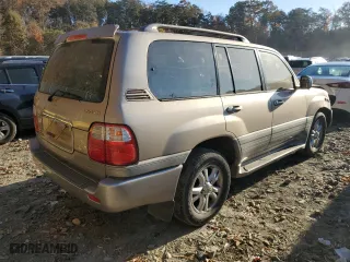 2002 Lexus LX 470 with VIN JTJHT00W723521181, listed as a Copart auction lot 78662114 with 281,941 mi miles and Salvage Title. Bid and sale history available at carsss.com. Image 3.