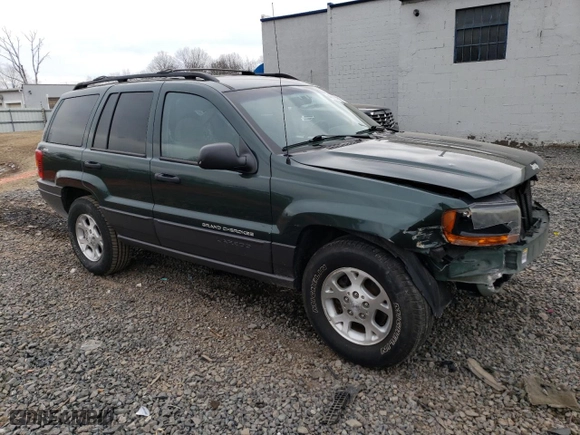 2001 Jeep Grand Cherokee Laredo with VIN 1J4GW48S01C550335, listed as a Copart auction lot 45685805 with 80,187 mi miles and Salvage Title. Bid and sale history available at carsss.com. Image 4.