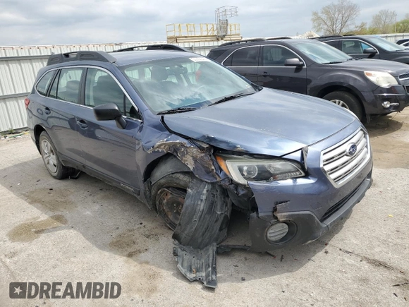 2015 Subaru Outback 2.5i with VIN 4S4BSBAC8F3291602, listed as a Copart auction lot 53555395 with 191,261 mi miles and Salvage title. Bid and sale history available at DreamBid. Image 4.