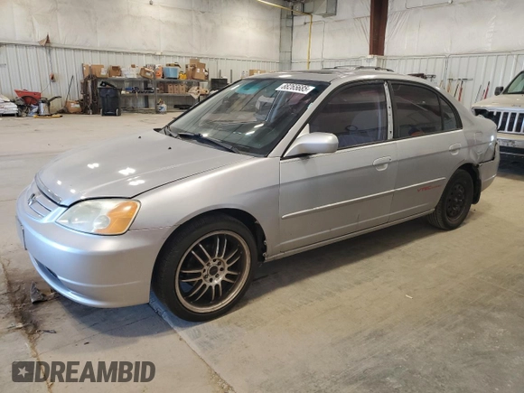2003 Honda Civic EX with VIN 2HGES25783H608917, listed as a Copart auction lot 88265685 with 170,042 mi miles and Non Repairable. Bid and sale history available at DreamBid. Image 1.