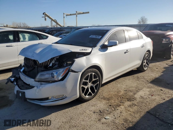 2016 Buick LaCrosse Sport Touring with VIN 1G4G45G36GF264455, listed as a Copart auction lot 49175625 with 81,394 mi miles and Salvage title. Bid and sale history available at DreamBid. Image 1.