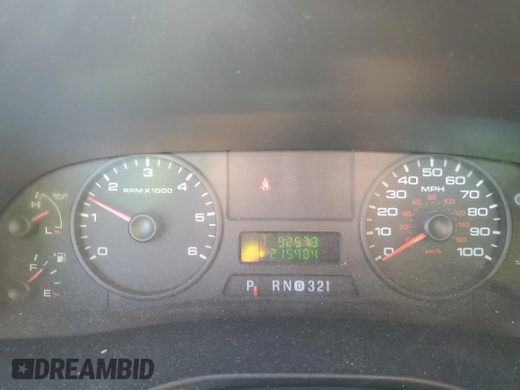 2005 Ford F-250 XL with VIN 1FTNX20575EC72208, listed as a Copart auction lot 80670874 with 215,484 mi miles and Salvage title. Bid and sale history available at DreamBid. Image 9.