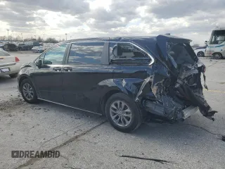 2024 Toyota Sienna LE with VIN 5TDKSKFC0RS114798, listed as a Copart auction lot 48045455 with 26,350 mi miles and Salvage Title. Bid and sale history available at carsss.com. Image 2.