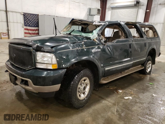2003 Ford Excursion Limited z VIN 1FMNU43S93EA16294, wystawiony jako Copart lot #86100534 z przebiegiem 162 057 mil mil oraz Szkoda całkowita • Salvage title. Historia ofert i sprzedaży dostępna na DreamBid. Obrazek 1.