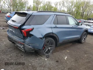 2025 Ford Explorer ST-Line with VIN 1FMUK8KH8SGB48786, listed as a Copart auction lot 55335115 with 1,088 mi miles and Salvage title. Bid and sale history available at DreamBid. Image 3.