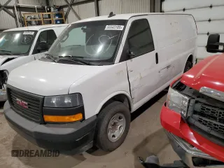 2020 GMC Savana Cargo z VIN 1GTW7AFPXL1273588, wystawiony jako Copart lot #55583185 z przebiegiem 183 542 mil mil oraz Szkoda całkowita • Salvage title. Historia ofert i sprzedaży dostępna na DreamBid. Obrazek 1.