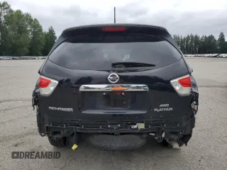 2015 Nissan Pathfinder SV with VIN 5N1AR2MM4FC675811, listed as a Copart auction lot 60629645 with 77,661 mi miles and Salvage title. Bid and sale history available at DreamBid. Image 6.