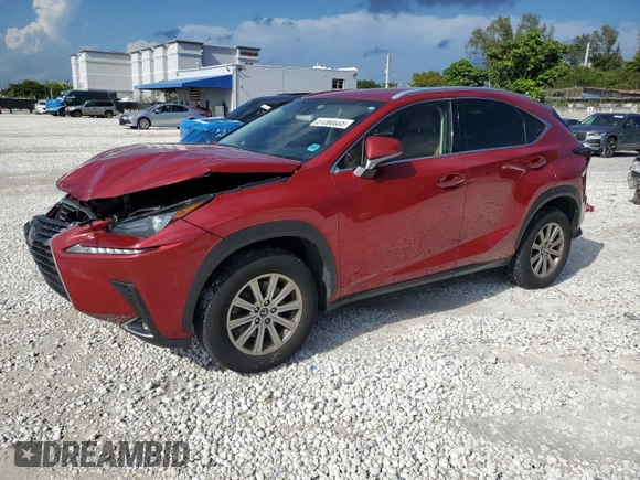 2018 Lexus NX with VIN JTJYARBZ5J2089955, listed as a Copart auction lot 51260035 with 76,414 mi miles and Salvage Title. Bid and sale history available at carsss.com. Image 1.