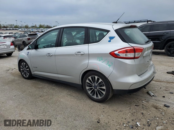 2018 Ford C-Max Titanium with VIN 1FADP5DU2JL101778, listed as a Copart auction lot 52455305 with 136,522 mi miles and Salvage Title. Bid and sale history available at DreamBid. Image 2.