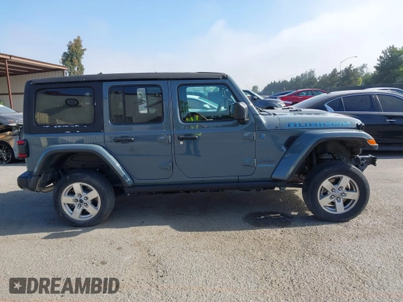 2024 Jeep Wrangler Rubicon with VIN 1C4RJXR67RW149021, listed as a IAAI auction lot 42510809 with 10,722 mi miles and . Bid and sale history available at DreamBid. Image 13.