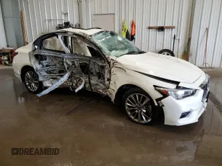 2018 Infiniti Q50 Luxe with VIN JN1EV7AR6JM443179, listed as a Copart auction lot 42911915 with Not Provided miles and Non Repairable. Bid and sale history available at carsss.com. Image 4.