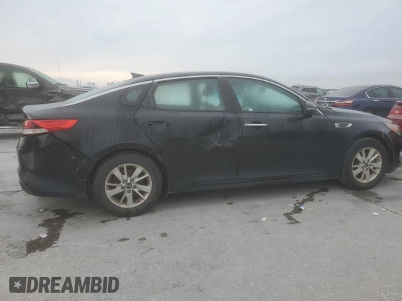 2016 Kia Optima LX with VIN 5XXGT4L36GG041728, listed as a Copart auction lot 50173395 with 153,485 mi miles and Salvage Title. Bid and sale history available at carsss.com. Image 3.