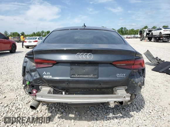 2018 Audi A5 Sportback Prestige z VIN WAUCNCF5XJA018579, wystawiony jako Copart lot #53323405 z przebiegiem 76 549 mil mil oraz Szkoda całkowita • Salvage title. Historia ofert i sprzedaży dostępna na DreamBid. Obrazek 6.