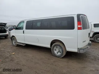 2017 Chevrolet Express Passenger LT with VIN 1GAZGPFF7H1225215, listed as a Copart auction lot 47135935 with 161,084 mi miles and Salvage Title. Bid and sale history available at carsss.com. Image 2.