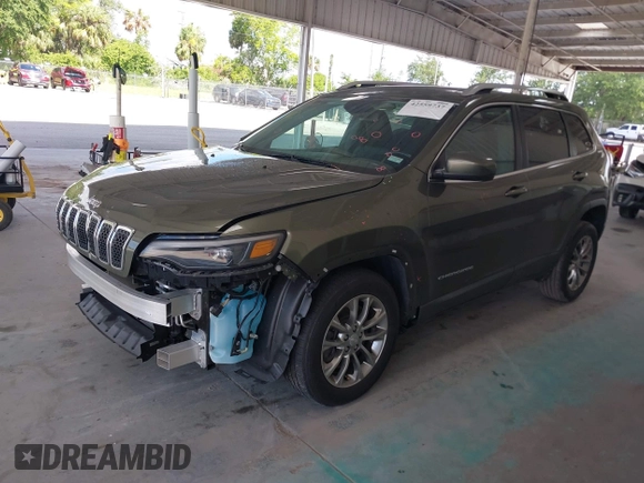 2021 Jeep Cherokee Altitude with VIN 1C4PJLLB5MD203569, listed as a IAAI auction lot 42559737 with 53,961 mi miles and . Bid and sale history available at DreamBid. Image 18.