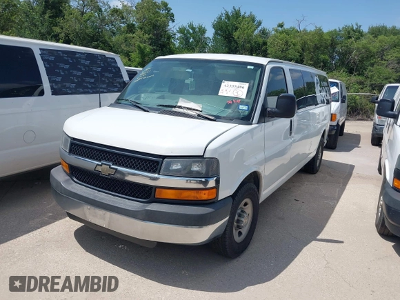 2016 Chevrolet Express Passenger LT with VIN 1GAZGPFG3G1216308, listed as a IAAI auction lot 42335486 with 241,776 mi miles and . Bid and sale history available at DreamBid. Image 2.