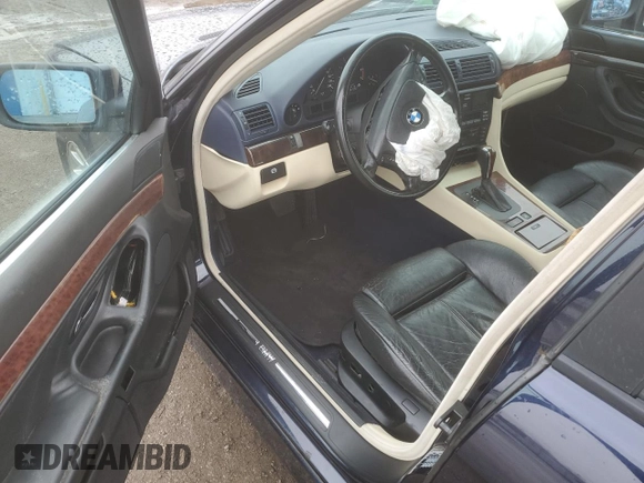 2000 BMW 7 Series 740i with VIN WBAGG8345YDN76725, listed as a Copart auction lot 78261524 with Not Provided miles and Salvage Title. Bid and sale history available at DreamBid. Image 8.