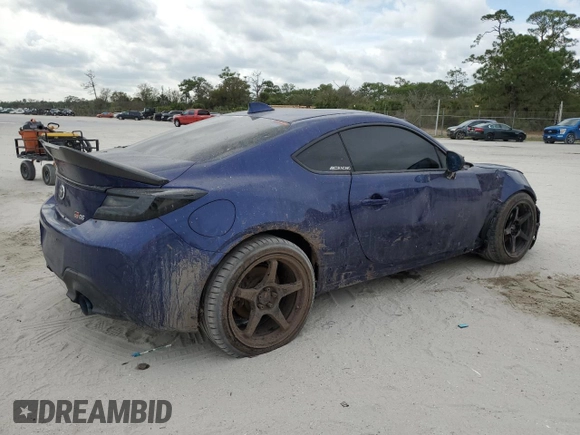 2023 Toyota 86 with VIN JF1ZNBB15P9753934, listed as a Copart auction lot 84543654 with 9,731 mi miles and Non Repairable. Bid and sale history available at DreamBid. Image 3.