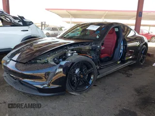 2024 Porsche Taycan 4S with VIN WP0AB2Y16RSA35802, listed as a IAAI auction lot 42386397 with 17,257 mi miles and . Bid and sale history available at DreamBid. Image 21.