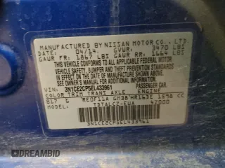 2014 Nissan Note S Plus with VIN 3N1CE2CP5EL433961, listed as a Copart auction lot 48376894 with 95,143 mi miles and Salvage Title. Bid and sale history available at DreamBid. Image 15.