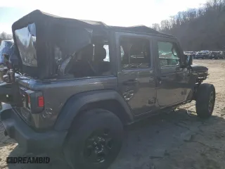 2021 Jeep Wrangler Unlimited Sport with VIN 1C4HJXDN0MW568542, listed as a Copart auction lot 47748045 with 32,007 mi miles and Salvage Title. Bid and sale history available at carsss.com. Image 3.