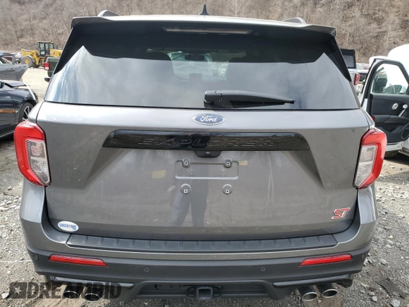 2023 Ford Explorer ST with VIN 1FM5K8GC7PGC12499, listed as a Copart auction lot 51211915 with 9,485 mi miles and Salvage Title. Bid and sale history available at carsss.com. Image 6.