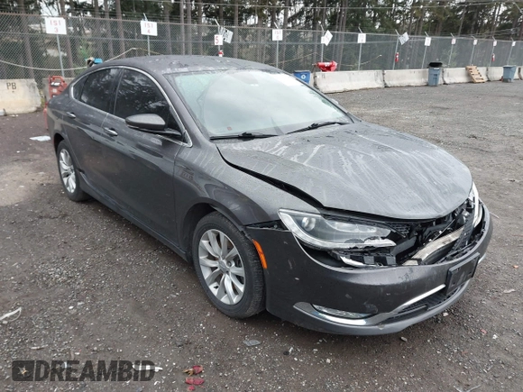 2015 Chrysler 200 C with VIN 1C3CCCCG0FN510010, listed as a IAAI auction lot 41636944 with 70,722 mi miles and . Bid and sale history available at DreamBid. Image 1.
