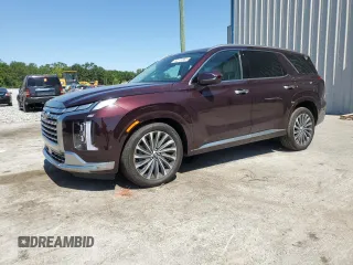 2025 Hyundai Palisade Calligraphy z VIN KM8R74GE3SU837568, wystawiony jako Copart lot #53515885 z przebiegiem 6 465 mil mil oraz Szkoda całkowita • Salvage title. Historia ofert i sprzedaży dostępna na DreamBid. Obrazek 1.