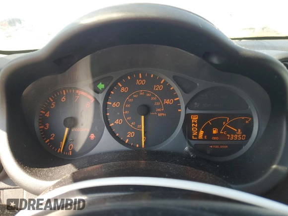2003 Toyota Celica GT with VIN JTDDR32T130164099, listed as a Copart auction lot 77907374 with 73,950 mi miles and Salvage Title. Bid and sale history available at carsss.com. Image 9.