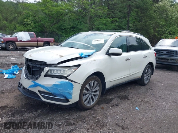 2014 Acura MDX Technology with VIN 5FRYD4H40EB022755, listed as a IAAI auction lot 42114240 with Not provided miles and . Bid and sale history available at DreamBid. Image 14.