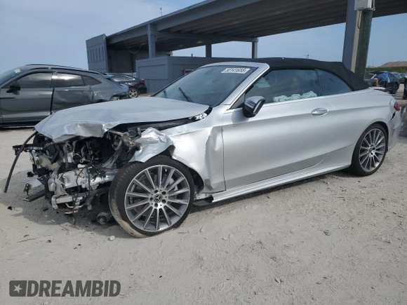2021 Mercedes-Benz C 300 with VIN W1KWK8DB3MG071193, listed as a Copart auction lot 50141655 with 15,197 mi miles and Non Repairable. Bid and sale history available at DreamBid. Image 1.