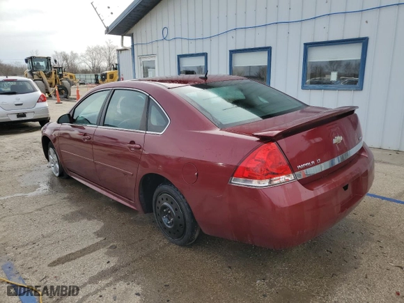 2010 Chevrolet Impala LT with VIN 2G1WB5EK0A1142312, listed as a Copart auction lot 49598645 with 217,759 mi miles and Salvage Title. Bid and sale history available at carsss.com. Image 2.