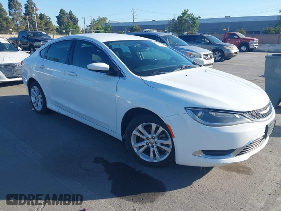 2015 Chrysler 200 Limited with VIN 1C3CCCAB7FN591692, listed as a IAAI auction lot 42172998 with 200,533 mi miles and . Bid and sale history available at DreamBid. Image 1.