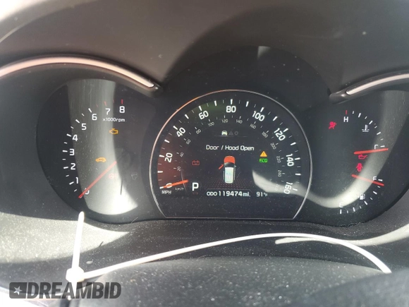 2015 Kia Sorento EX with VIN 5XYKU4A71FG619306, listed as a Copart auction lot 54825955 with 119,474 mi miles and Clean Title. Bid and sale history available at carsss.com. Image 9.