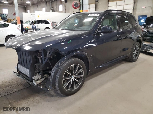 2022 BMW X5 xDrive40i with VIN 5UXCR6C02N9J15153, listed as a Copart auction lot 50872675 with 80,011 mi miles and Salvage Title. Bid and sale history available at carsss.com. Image 1.