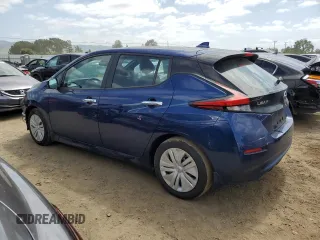 2022 Nissan LEAF S with VIN 1N4AZ1BVXNC563805, listed as a Copart auction lot 53060015 with 25,040 mi miles and Salvage Title. Bid and sale history available at DreamBid. Image 2.