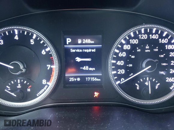2019 Hyundai Santa Fe SE with VIN 5NMS23AD7KH107636, listed as a Copart auction lot 37345253 with 17,156 mi miles. Bid and sale history available at carsss.com. Image 9.