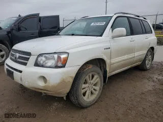 2006 Toyota Highlander Hybrid with VIN JTEDW21A060013855, listed as a Copart auction lot 89391045 with 137,604 mi miles and Salvage Title. Bid and sale history available at carsss.com. Image 1.