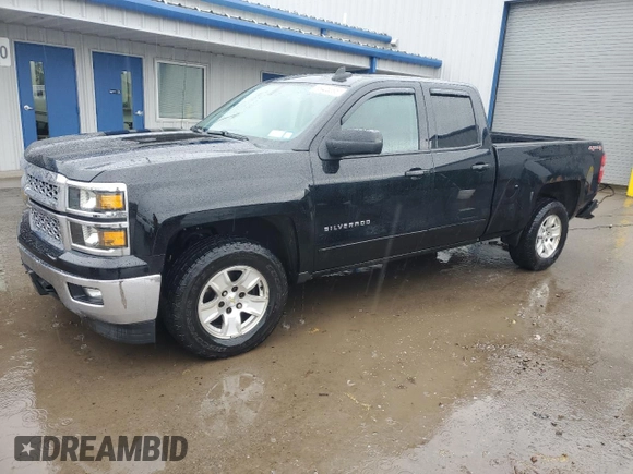 2015 Chevrolet Silverado 1500 LT with VIN 1GCVKREH2FZ149100, listed as a Copart auction lot 55405395 with 186,341 mi miles and Salvage Title. Bid and sale history available at DreamBid. Image 1.