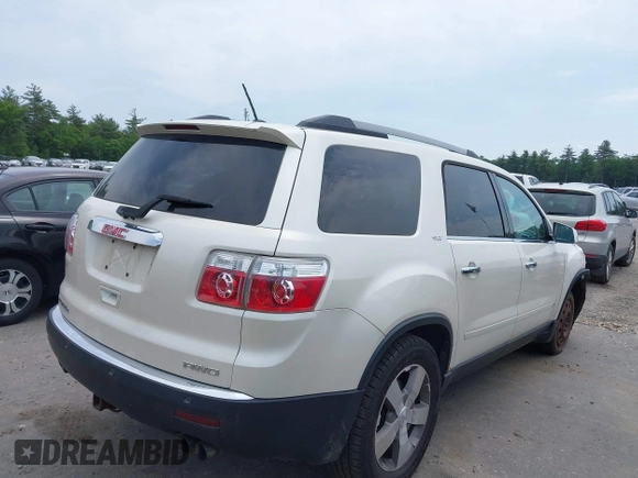 2010 GMC Acadia SLT1 with VIN 1GKLVMED9AJ147340, listed as a IAAI auction lot 42495295 with 140,122 mi miles and . Bid and sale history available at DreamBid. Image 4.
