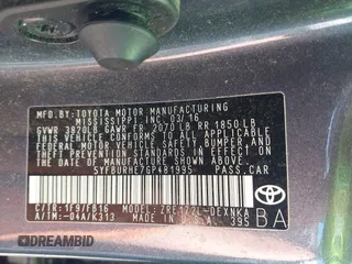 2016 Toyota Corolla L z VIN 5YFBURHE7GP481995, wystawiony jako IAAI lot #42471078 z przebiegiem 51 245 mil mil oraz . Historia ofert i sprzedaży dostępna na DreamBid. Obrazek 9.