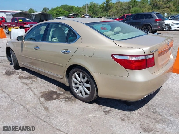 2007 Lexus LS 460 with VIN JTHBL46F875040163, listed as a IAAI auction lot 42002411 with 145,247 mi miles. Bid and sale history available at carsss.com. Image 3.