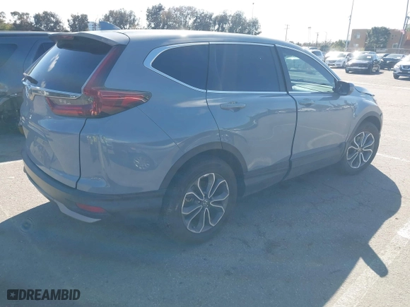 2021 Honda CR-V EX with VIN 2HKRW1H5XMH408350, listed as a IAAI auction lot 41777421 with 81,132 mi miles. Bid and sale history available at carsss.com. Image 4.