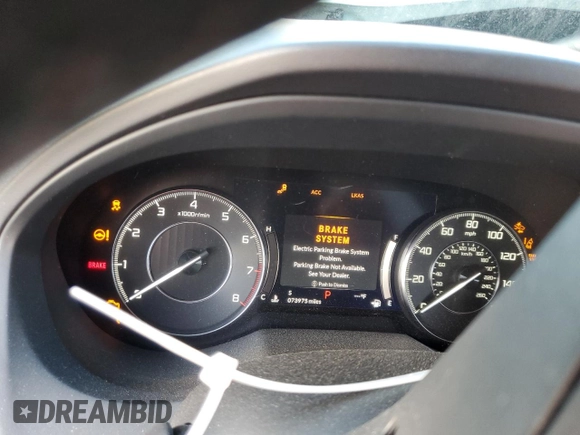 2020 Acura RDX Technology with VIN 5J8TC1H51LL001625, listed as a Copart auction lot 46814485 with 73,975 mi miles and Non Repairable. Bid and sale history available at DreamBid. Image 9.
