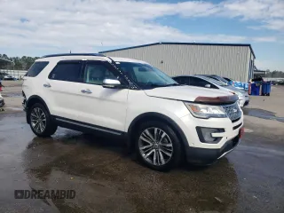 2016 Ford Explorer Platinum with VIN 1FM5K8HT9GGA74334, listed as a Copart auction lot 46242485 with 118,728 mi miles and Salvage Title. Bid and sale history available at DreamBid. Image 4.