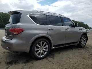 2013 Infiniti QX56 with VIN JN8AZ2NE8D9042299, listed as a Copart auction lot 61023944 with 167,312 mi miles and Salvage Title. Bid and sale history available at carsss.com. Image 3.