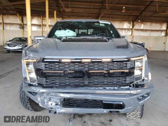 2021 Ford F-150 Raptor with VIN 1FTFW1RG2MFC58232, listed as a Copart auction lot 42979795 with 56,832 mi miles and Salvage Title. Bid and sale history available at carsss.com. Image 5.