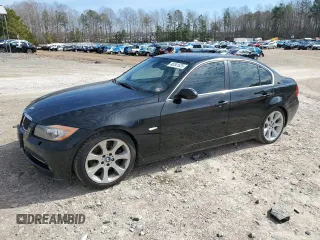 2007 BMW 3 Series 335i with VIN WBAVB735X7FV75212, listed as a Copart auction lot 46341525 with 238,383 mi miles and Salvage Title. Bid and sale history available at carsss.com. Image 1.