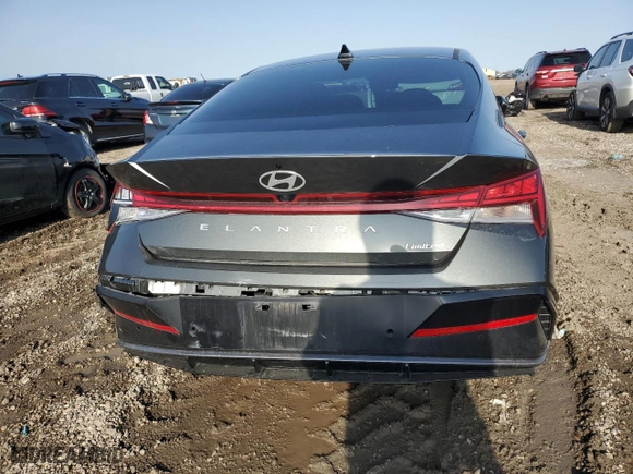 2024 Hyundai Elantra Limited with VIN KMHLP4DG8RU818133, listed as a Copart auction lot 45331905 with 13,647 mi miles and Salvage Title. Bid and sale history available at carsss.com. Image 6.